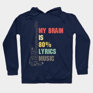 My brain full lyrics music Hoodie